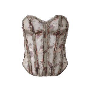 Jaded London First Date Mesh Boned Corset Top
